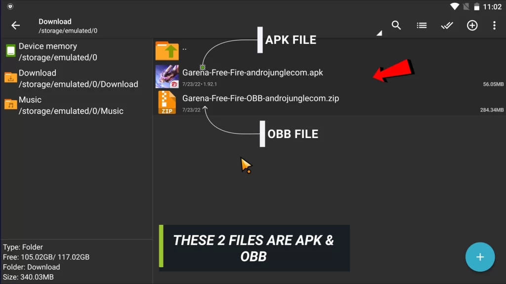 How to install APK and OBB on android